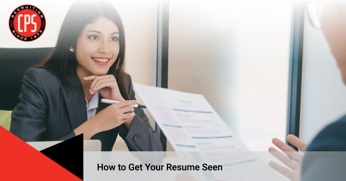 How To Get Your Resume Seen | CPS